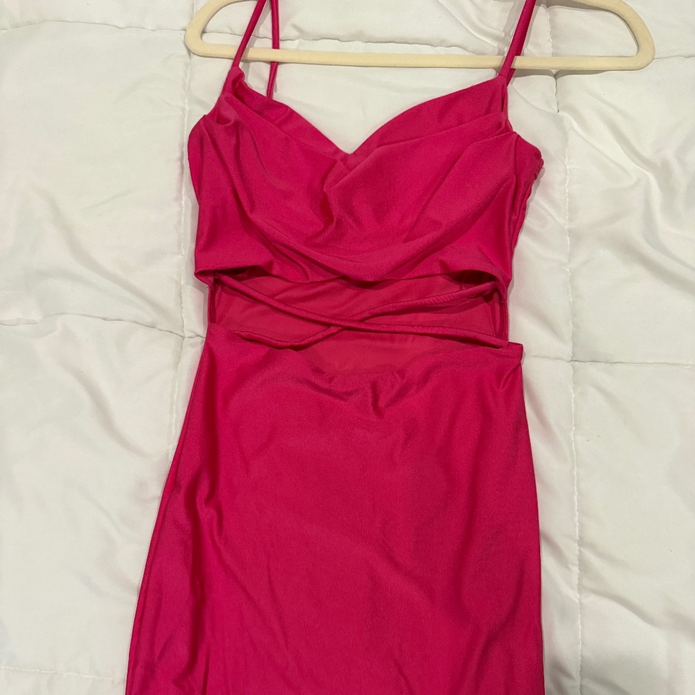 Hot Pink Mini Dress
